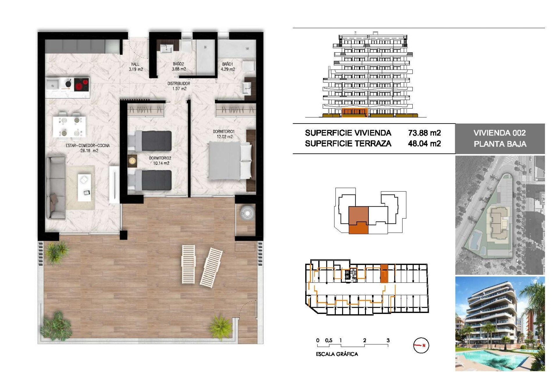 Neue Gebäude - Wohnung - Guardamar del Segura - Puerto