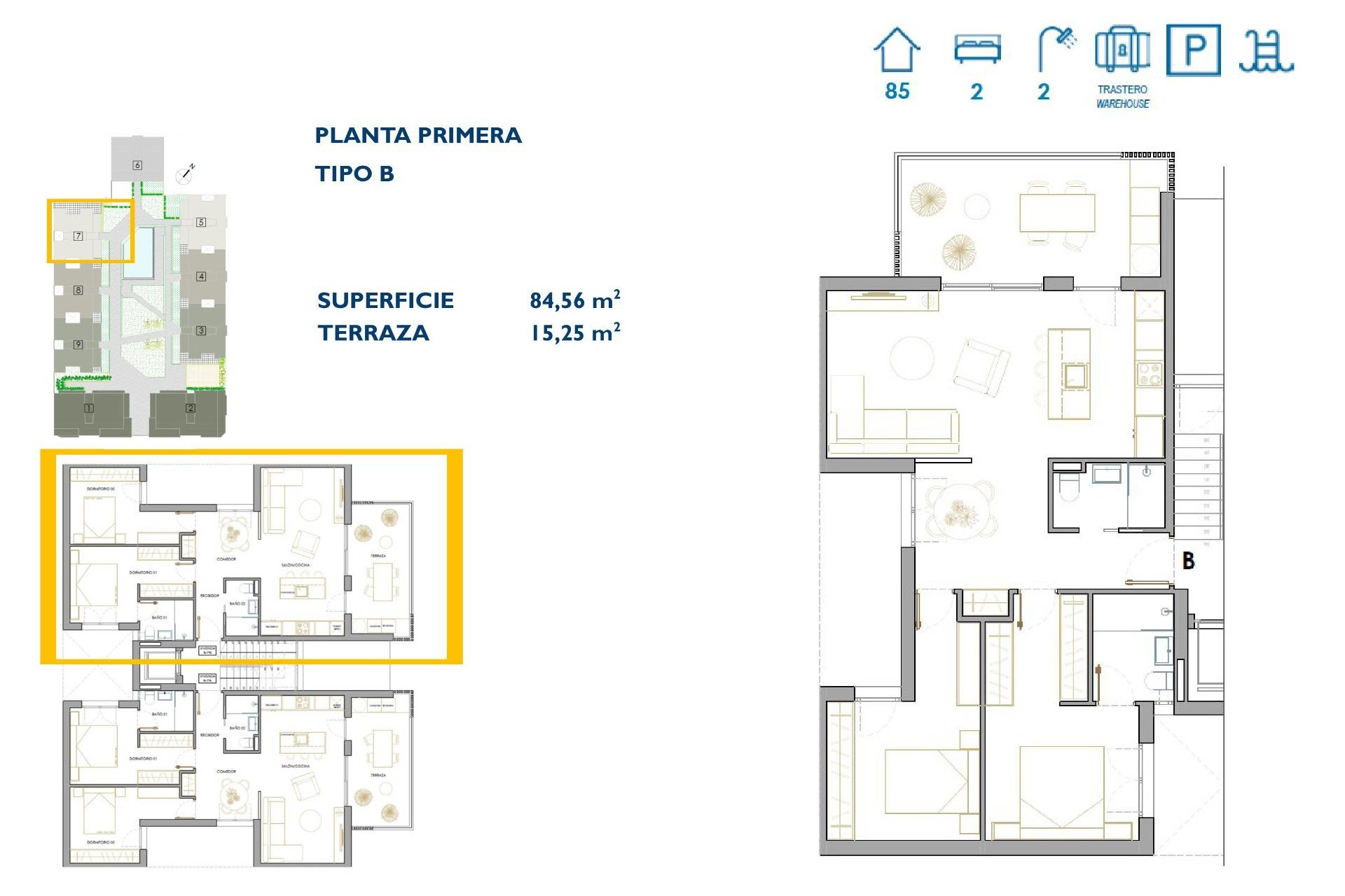 Neue Gebäude - Wohnung - San Pedro del Pinatar - Pueblo