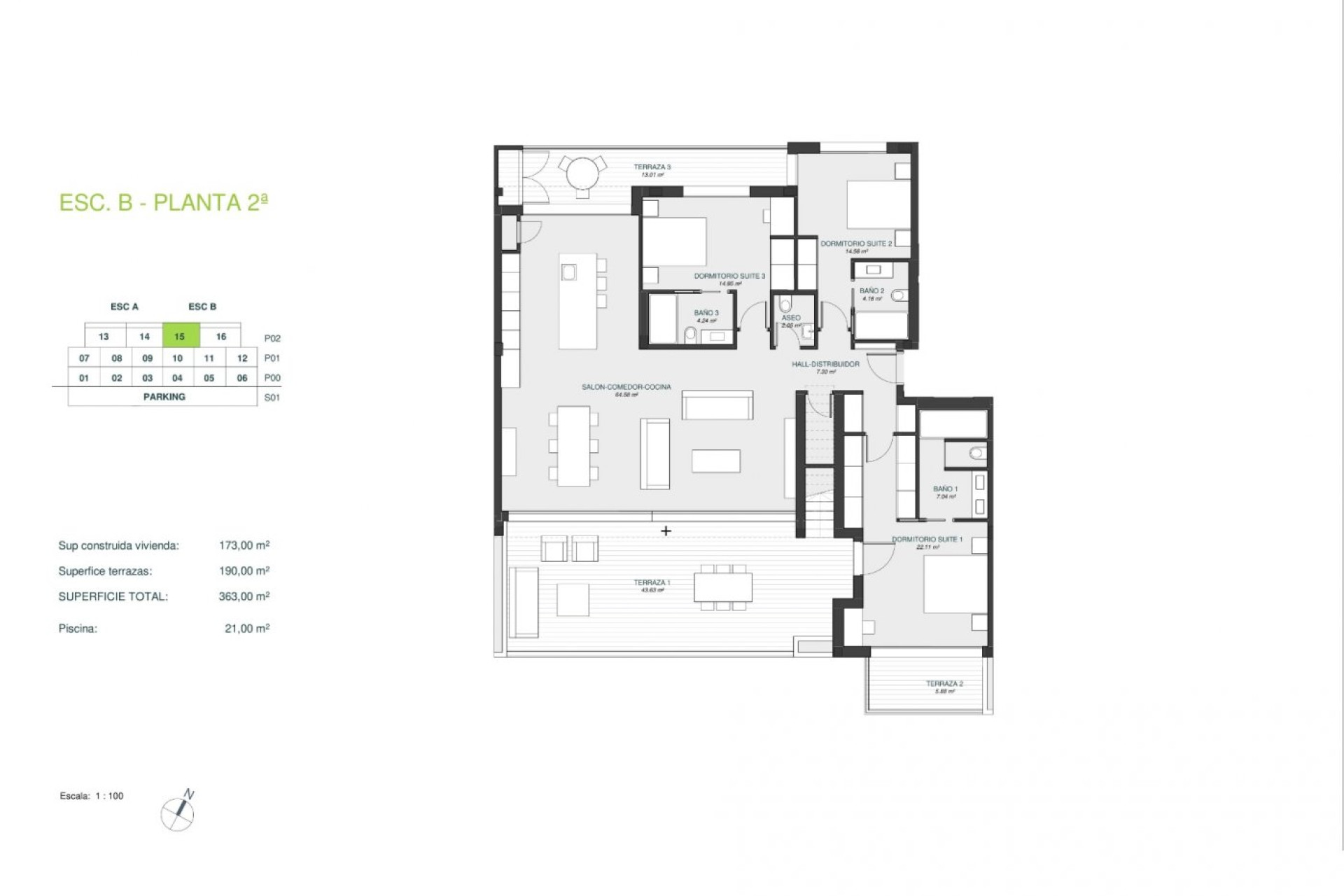 New Build - Penthouse Penthouse - Orihuela - Las Colinas Golf