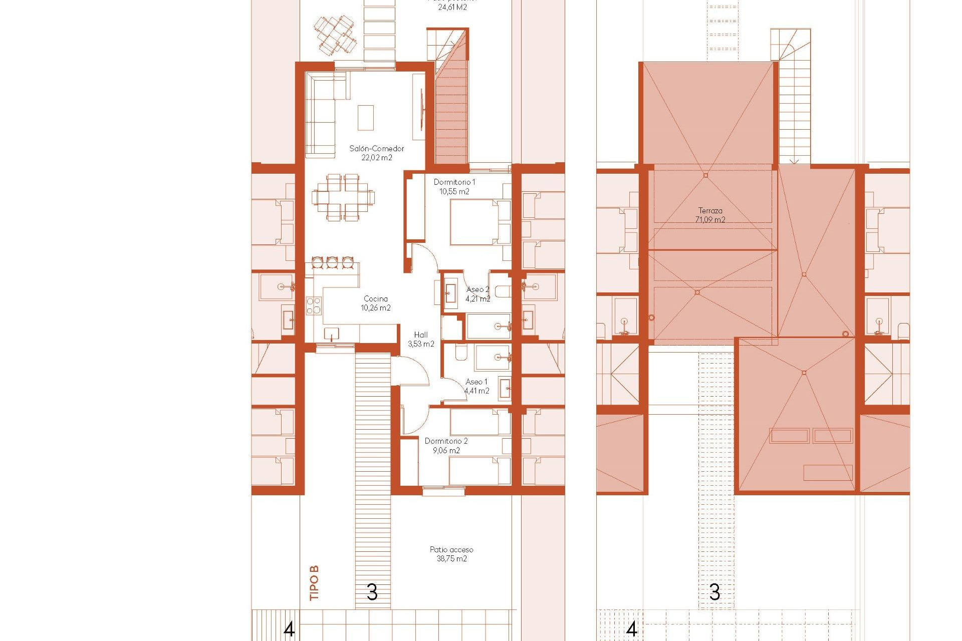 New Build - Townhouse - Banos y Mendigo - Altaona Golf