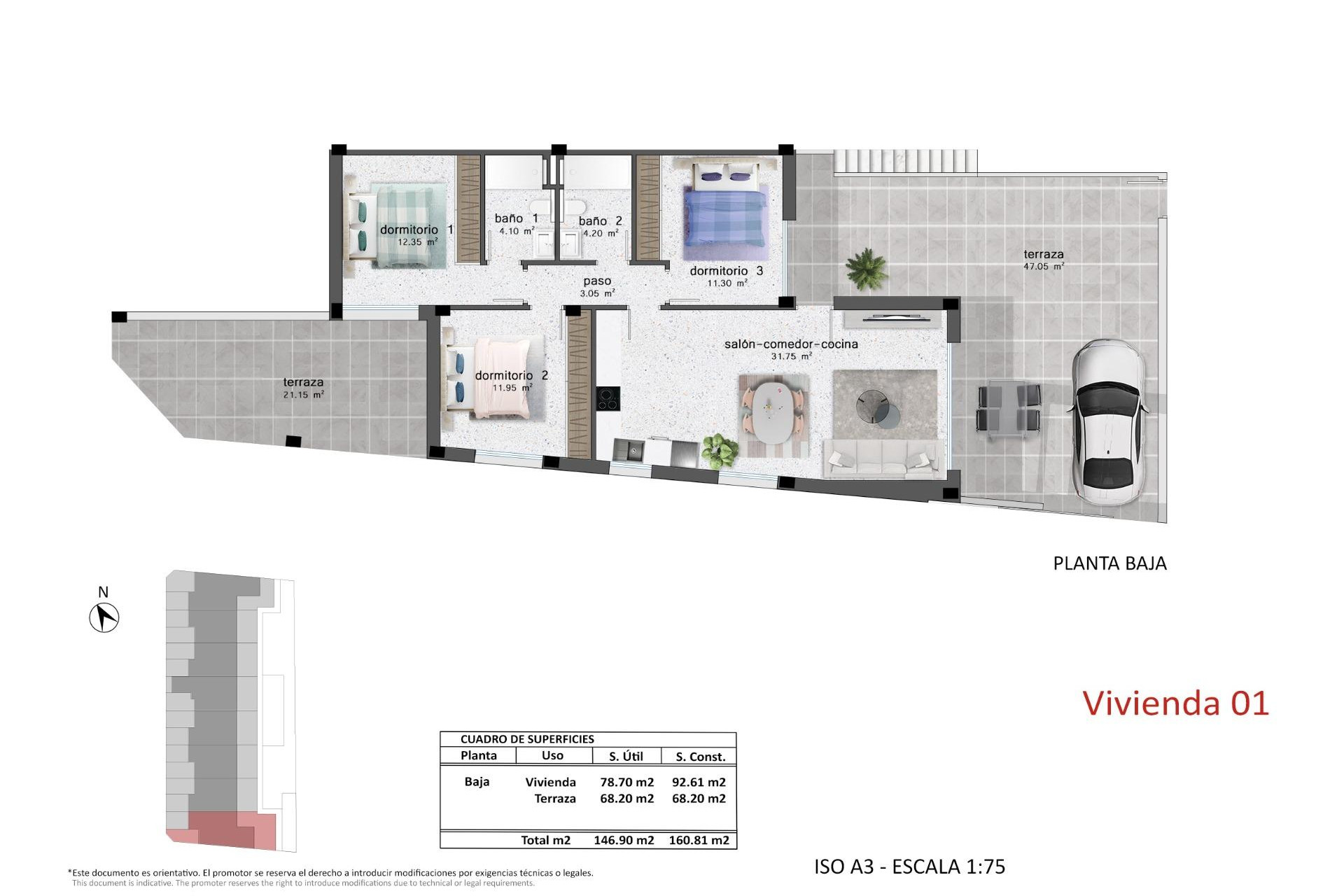 New Build - Townhouse - Pilar de la Horadada - Polígono Industrial Zona Raimundo Bened