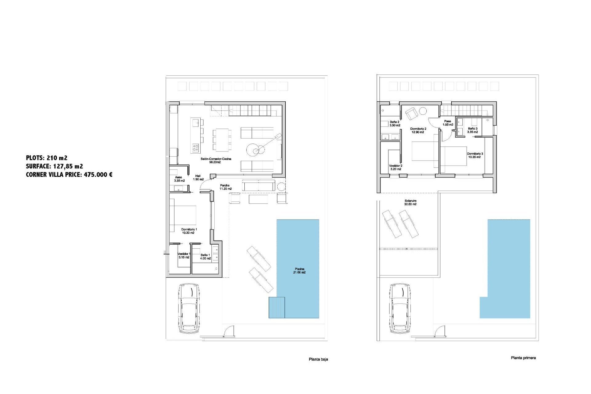 New Build - Villa - San Javier - Parque de los leones