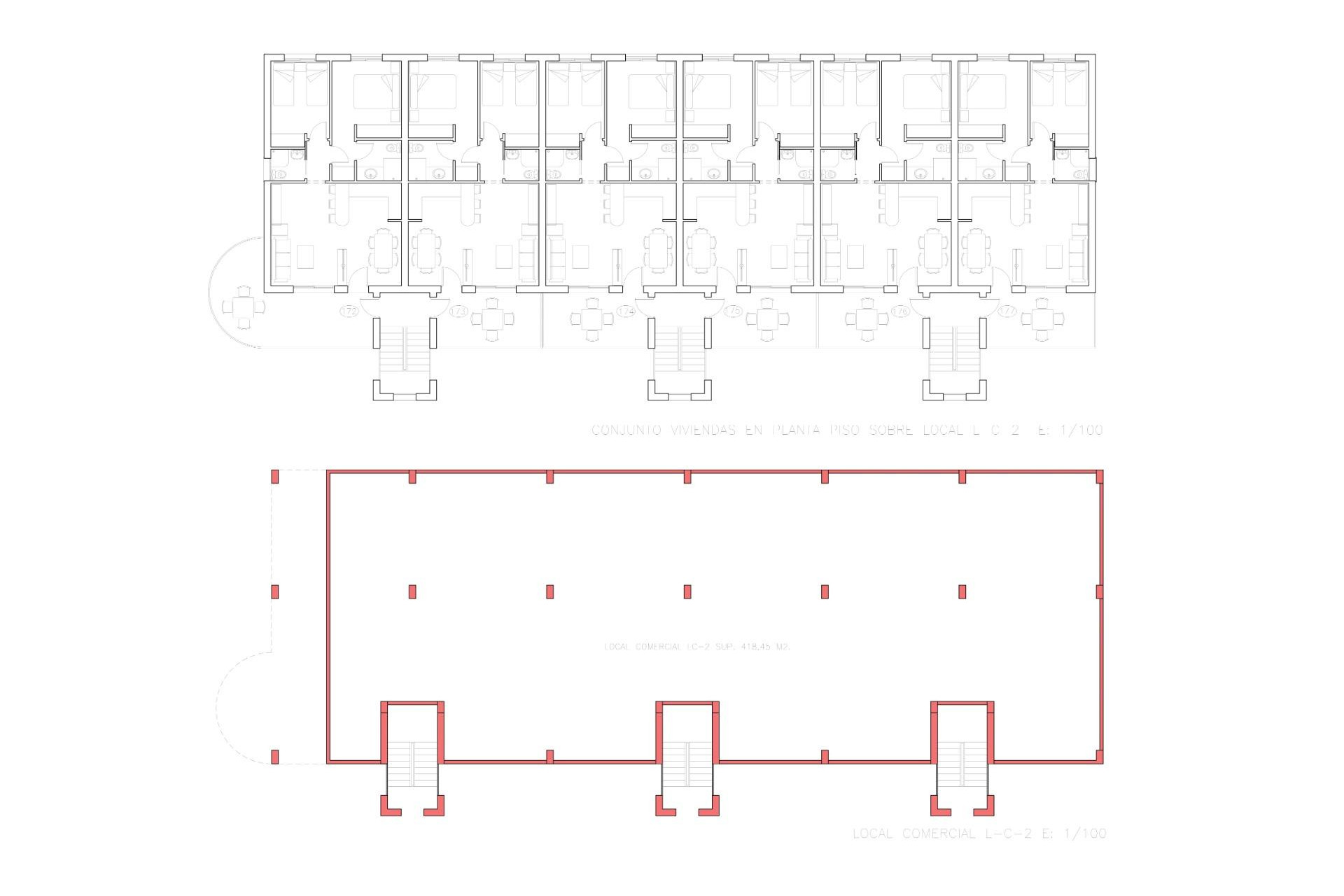 Nieuwbouw Woningen - Herenhuis - Fuente Álamo - La Pinilla