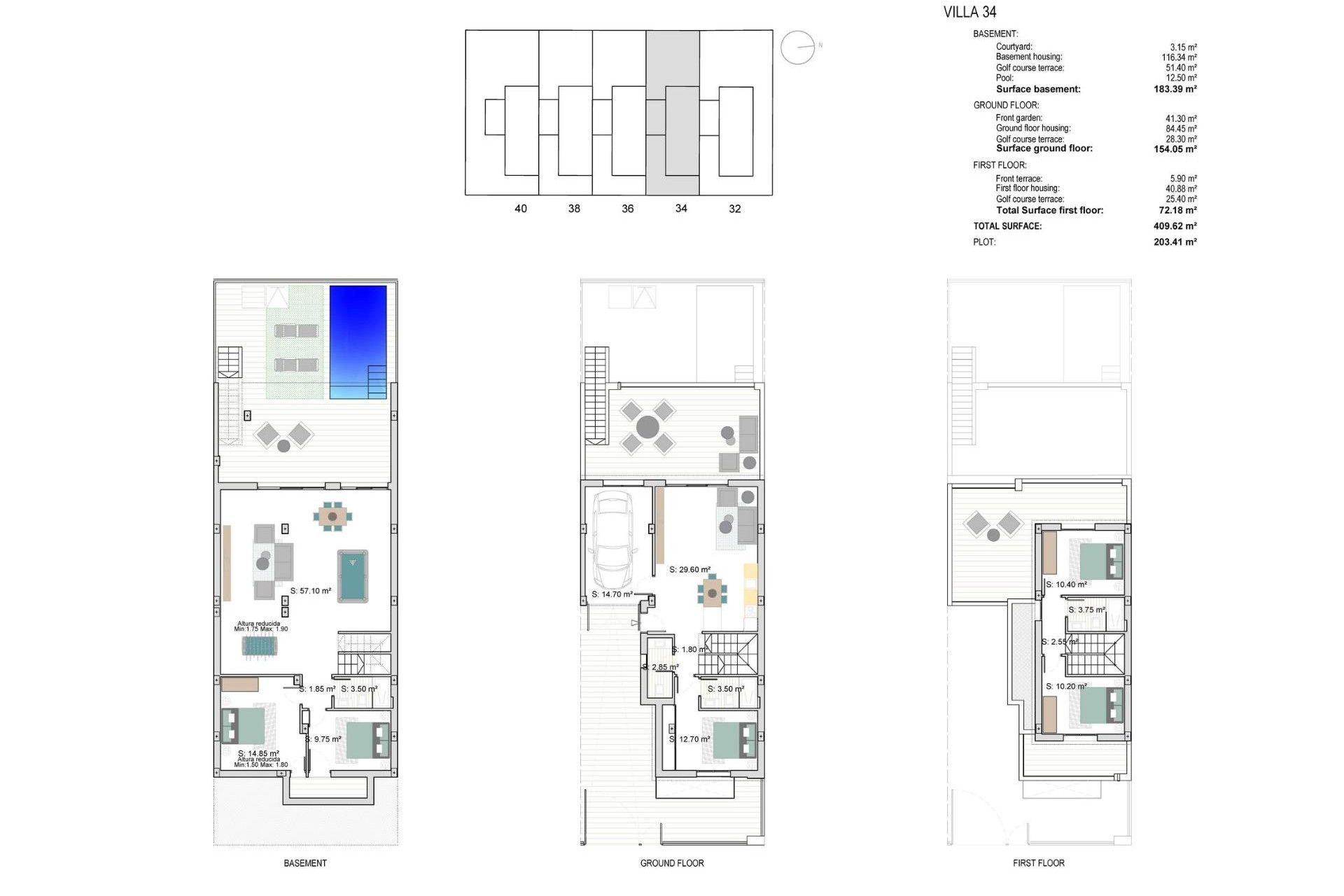 Nieuwbouw Woningen - Herenhuis - Los Alcazares - Serena Golf