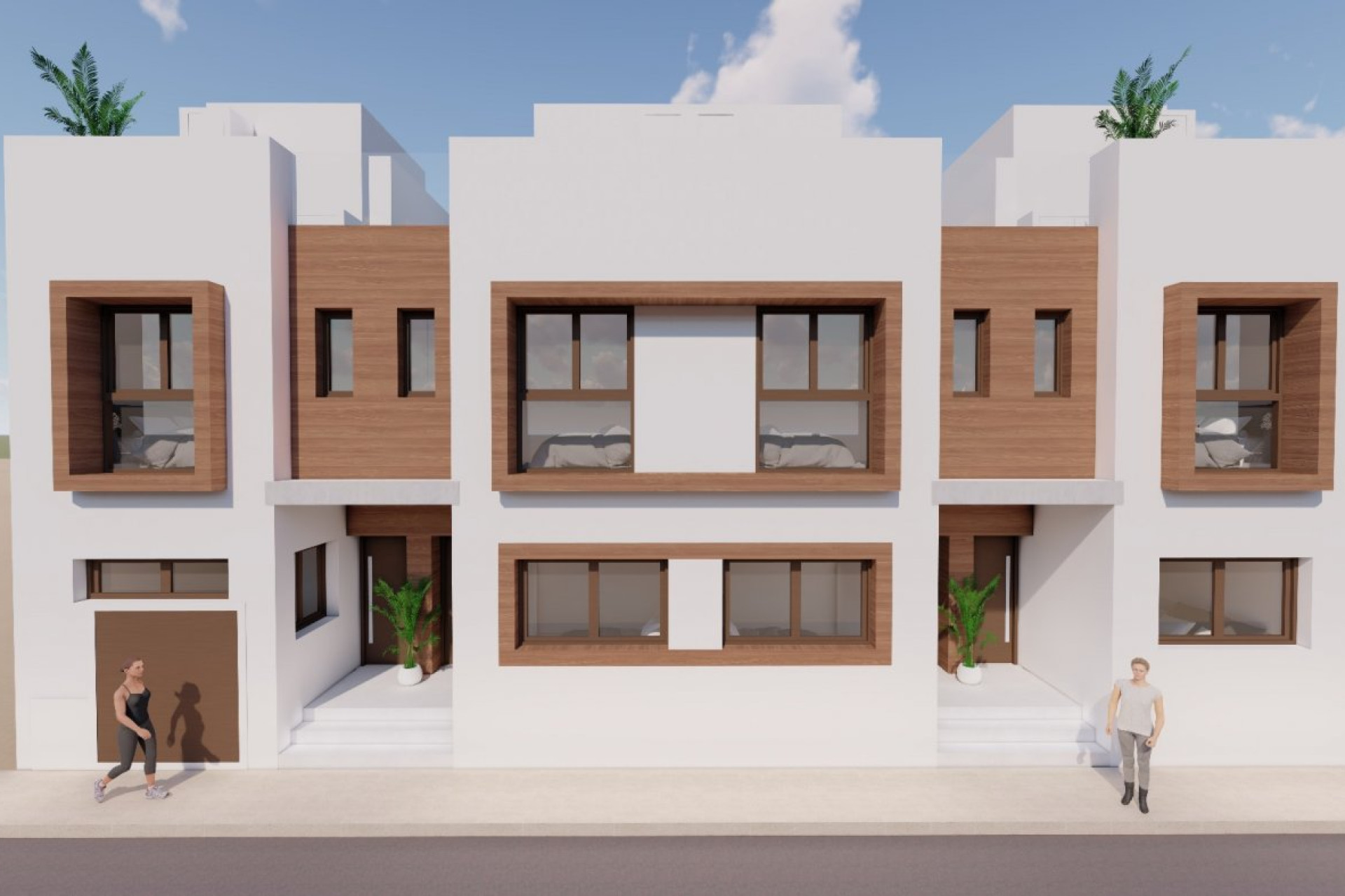 Nieuwbouw Woningen - Herenhuis - San Javier - pueblo