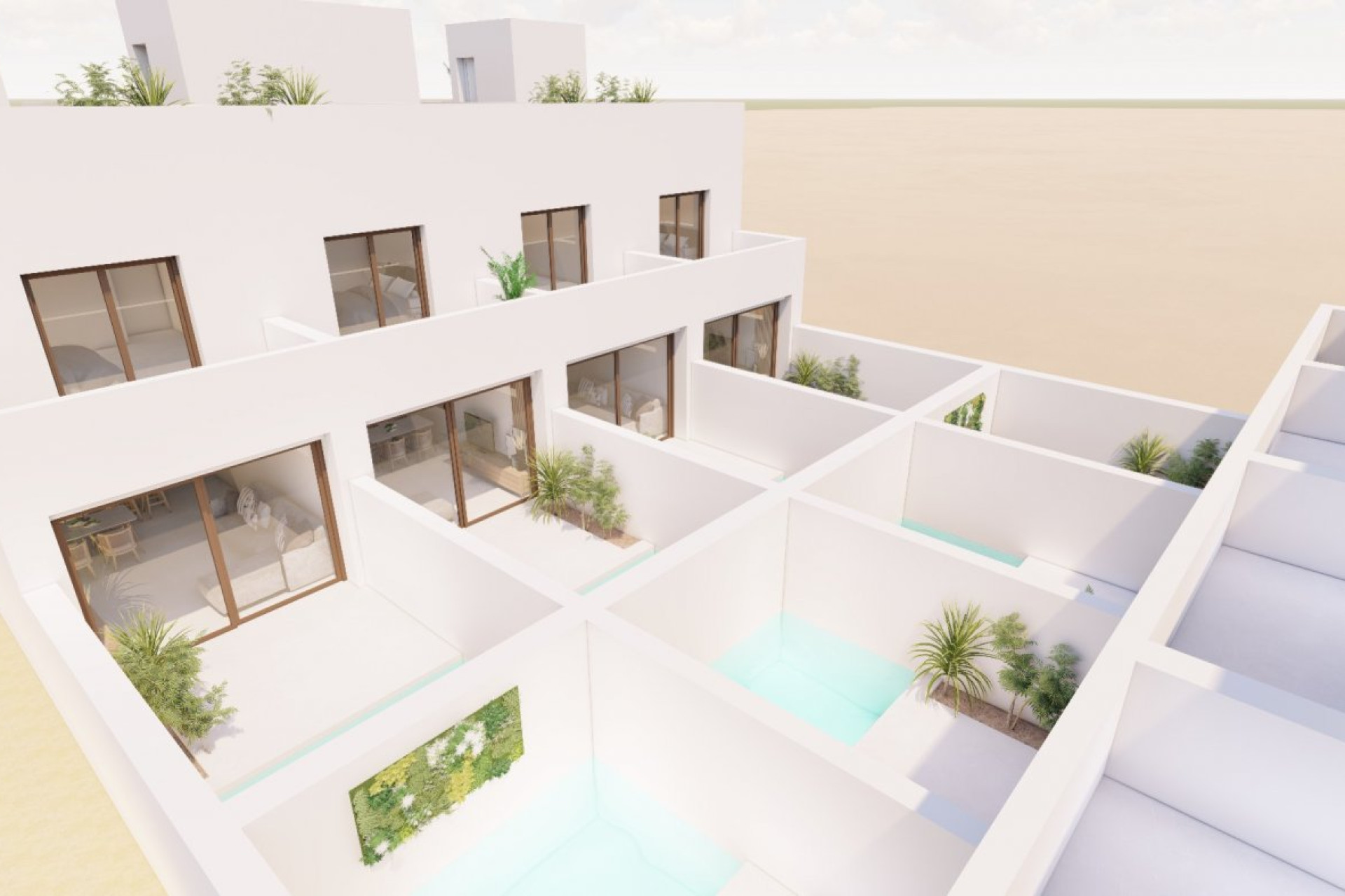 Nieuwbouw Woningen - Herenhuis - San Javier - pueblo