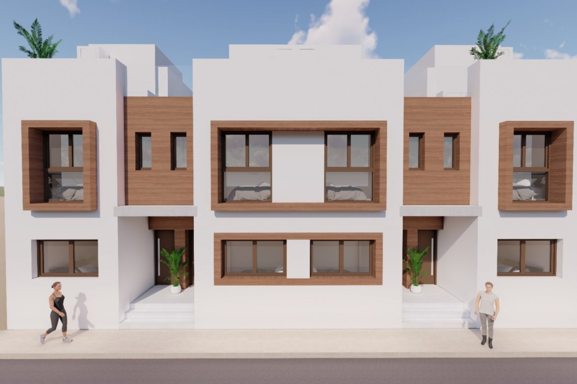 Nieuwbouw Woningen - Herenhuis - San Javier - pueblo