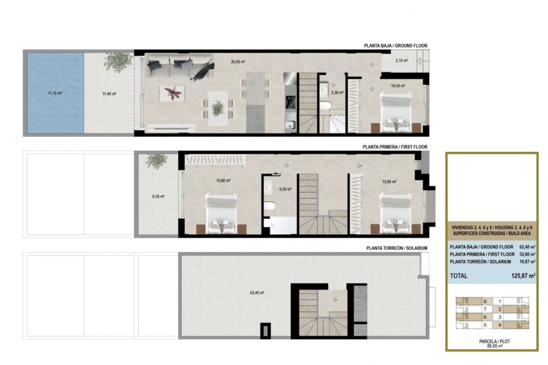 Nieuwbouw Woningen - Herenhuis - San Javier - pueblo