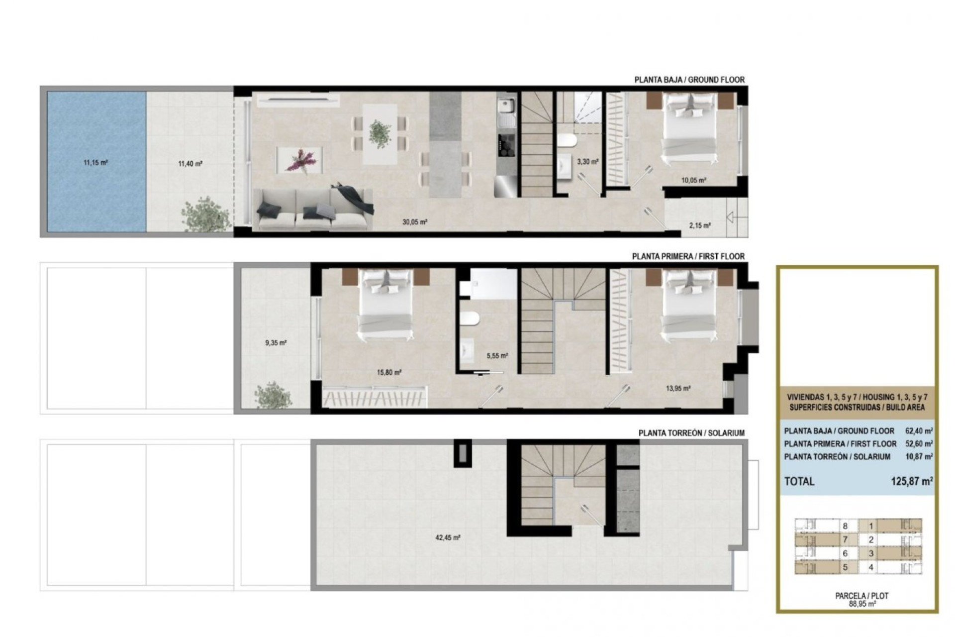 Nieuwbouw Woningen - Herenhuis - San Javier - pueblo