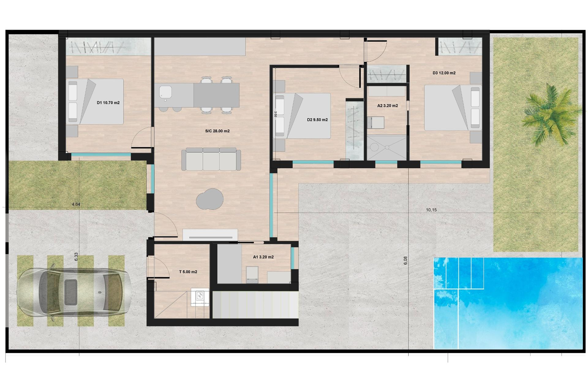 Nieuwbouw Woningen - Villa - Torre Pacheco - Roldán