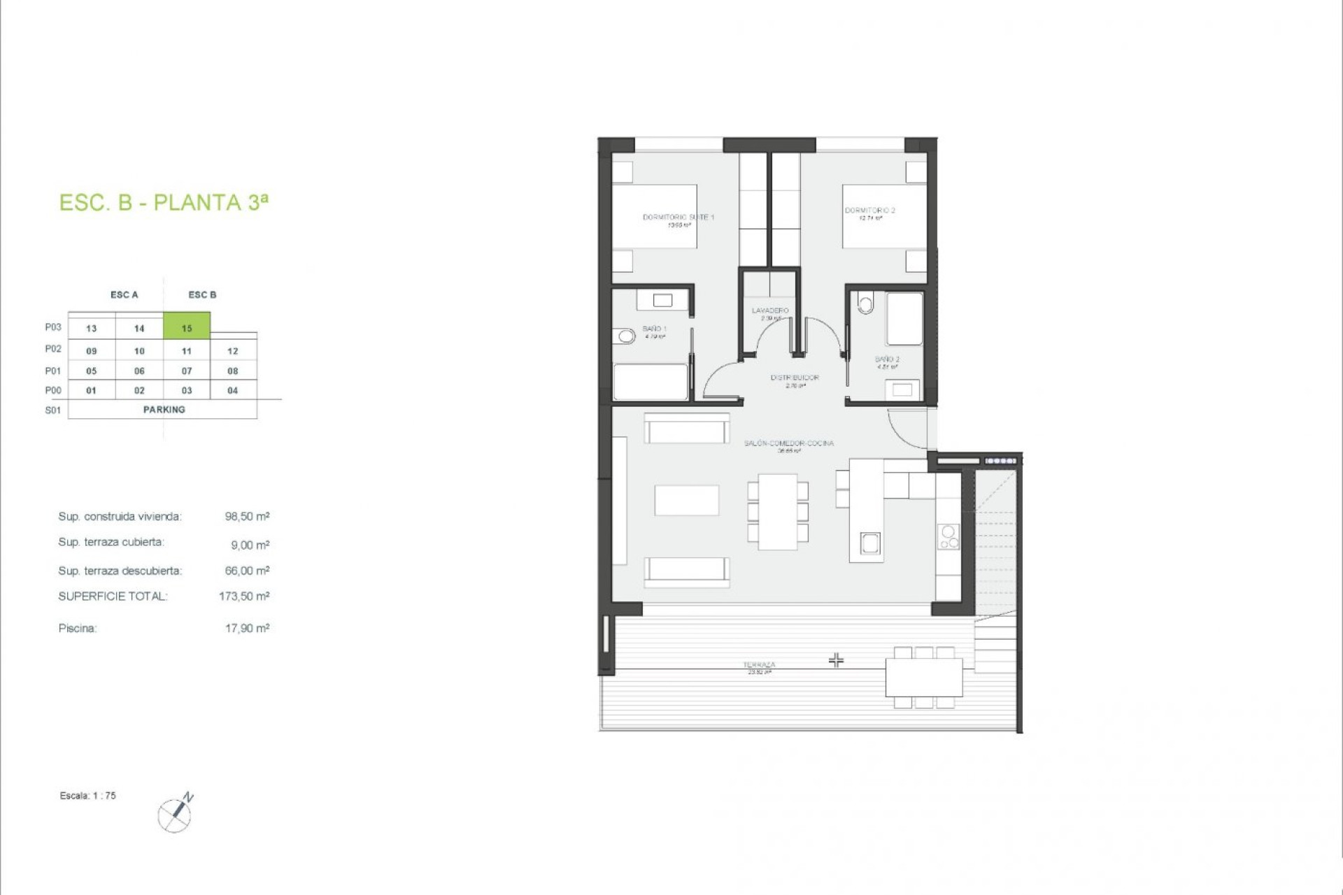 Nouvelle construction - Attique - Orihuela - Las Colinas Golf