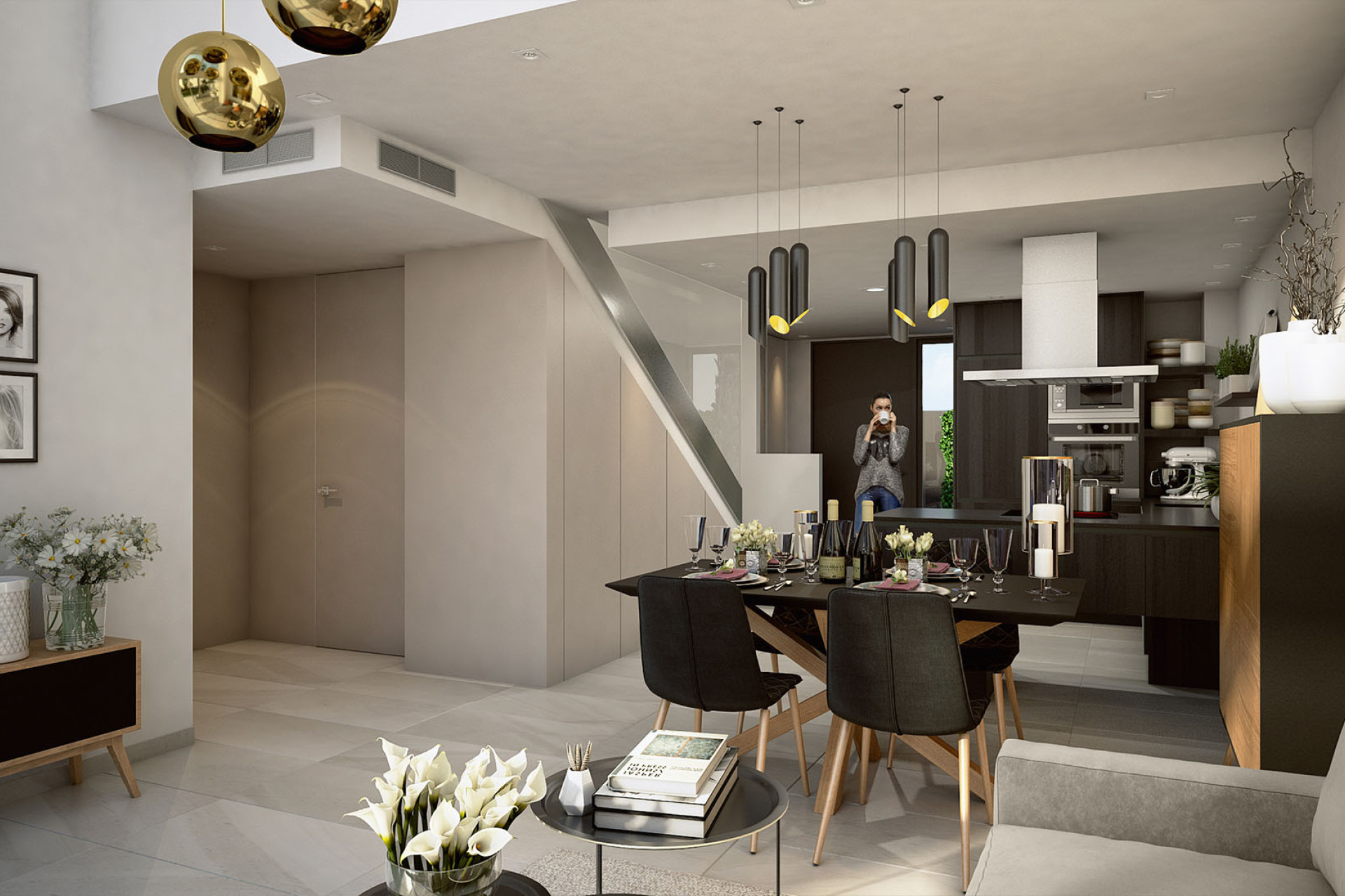 Nouvelle construction - Maison de ville - Algorfa