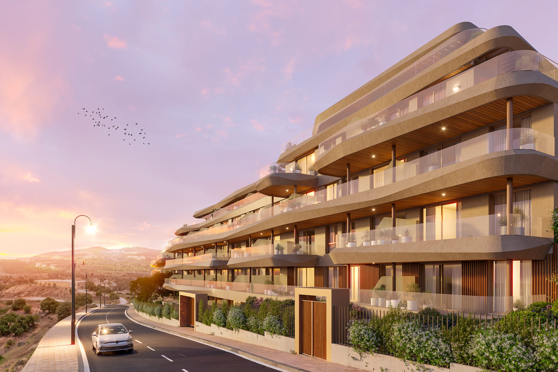 Nowy budynek - Daszek - Las Lagunas de Mijas
