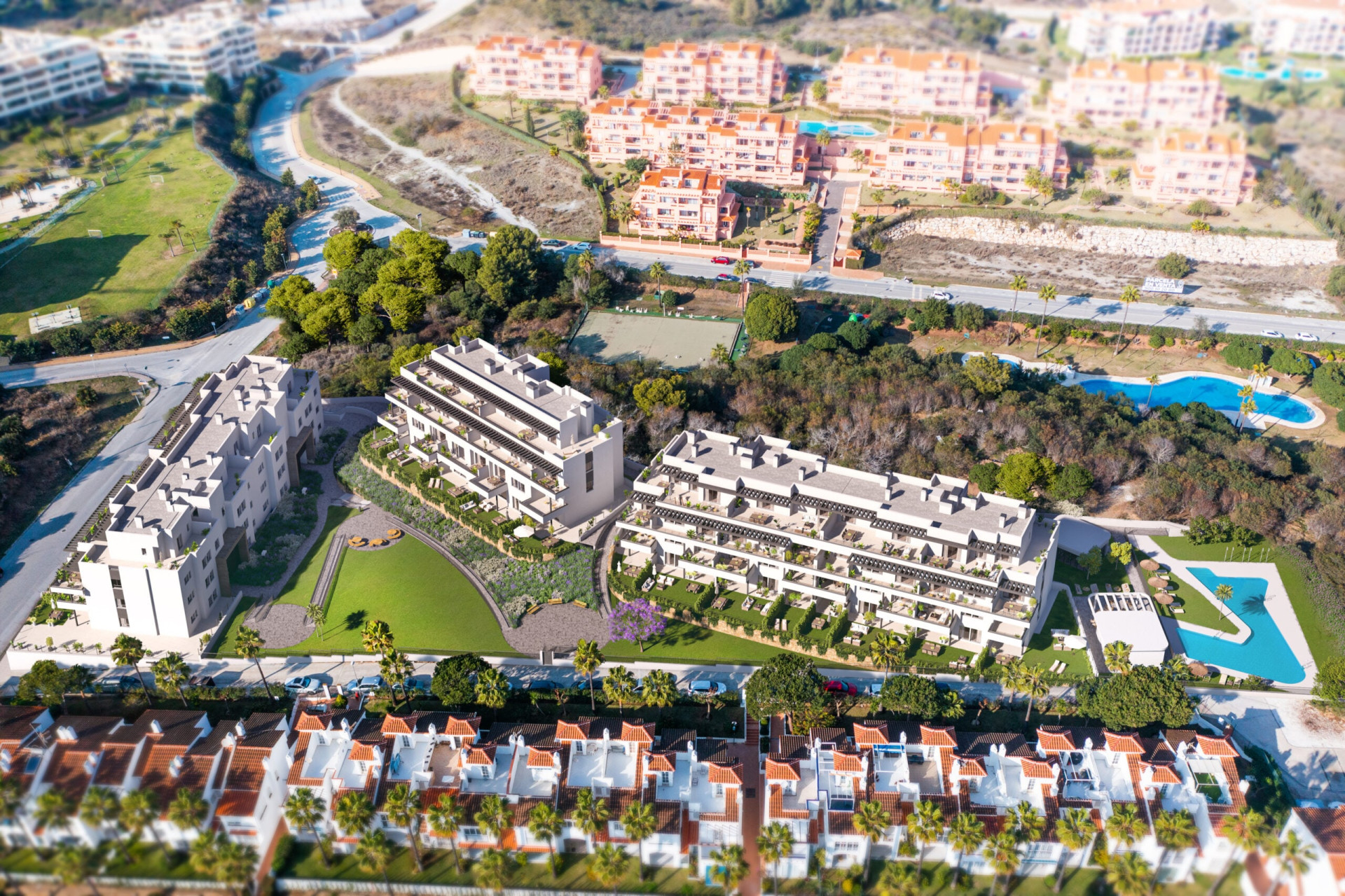 Nowy budynek - Mieszkanie w bloku - Las Lagunas de Mijas