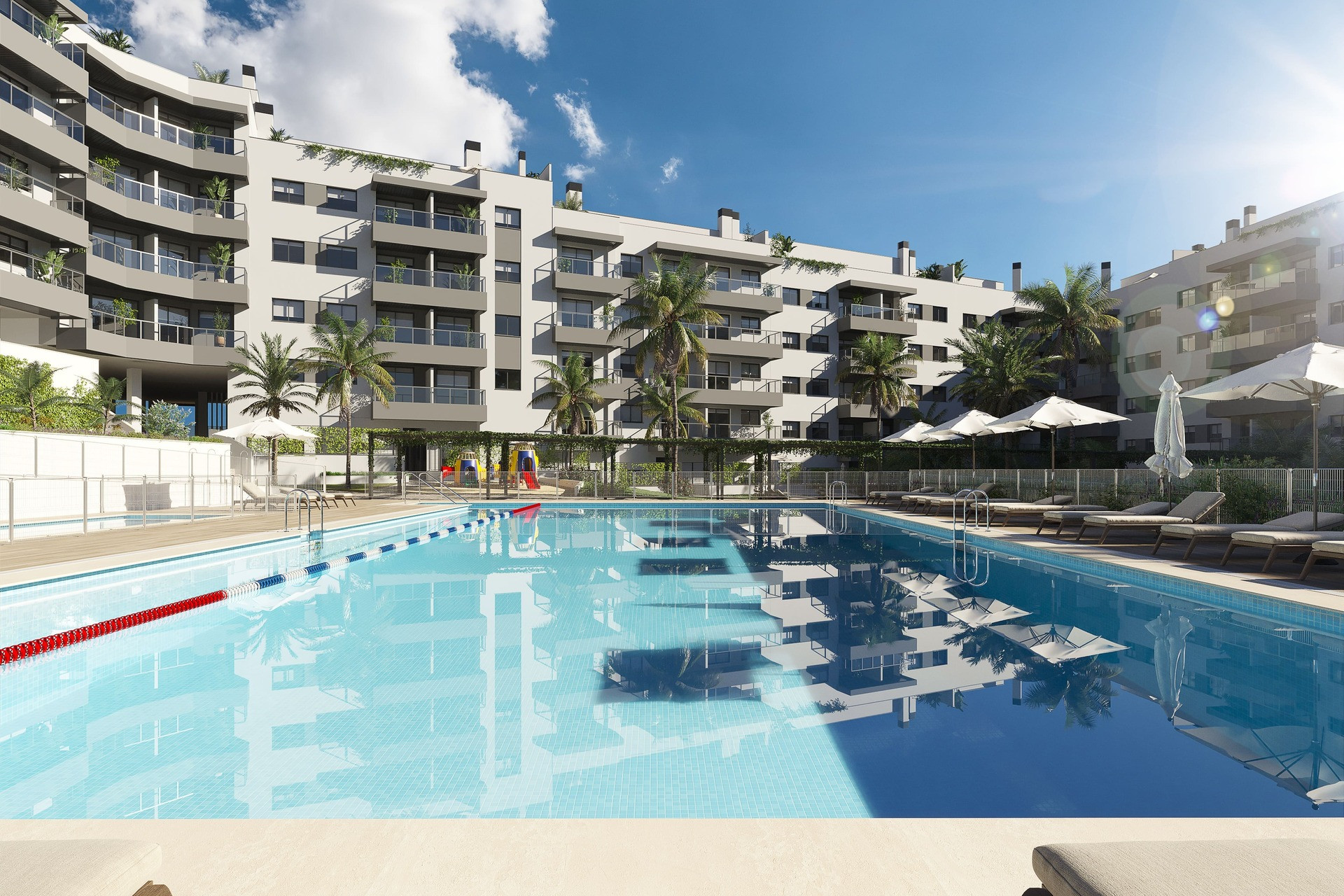 Nowy budynek - Mieszkanie w bloku - Las Lagunas de Mijas