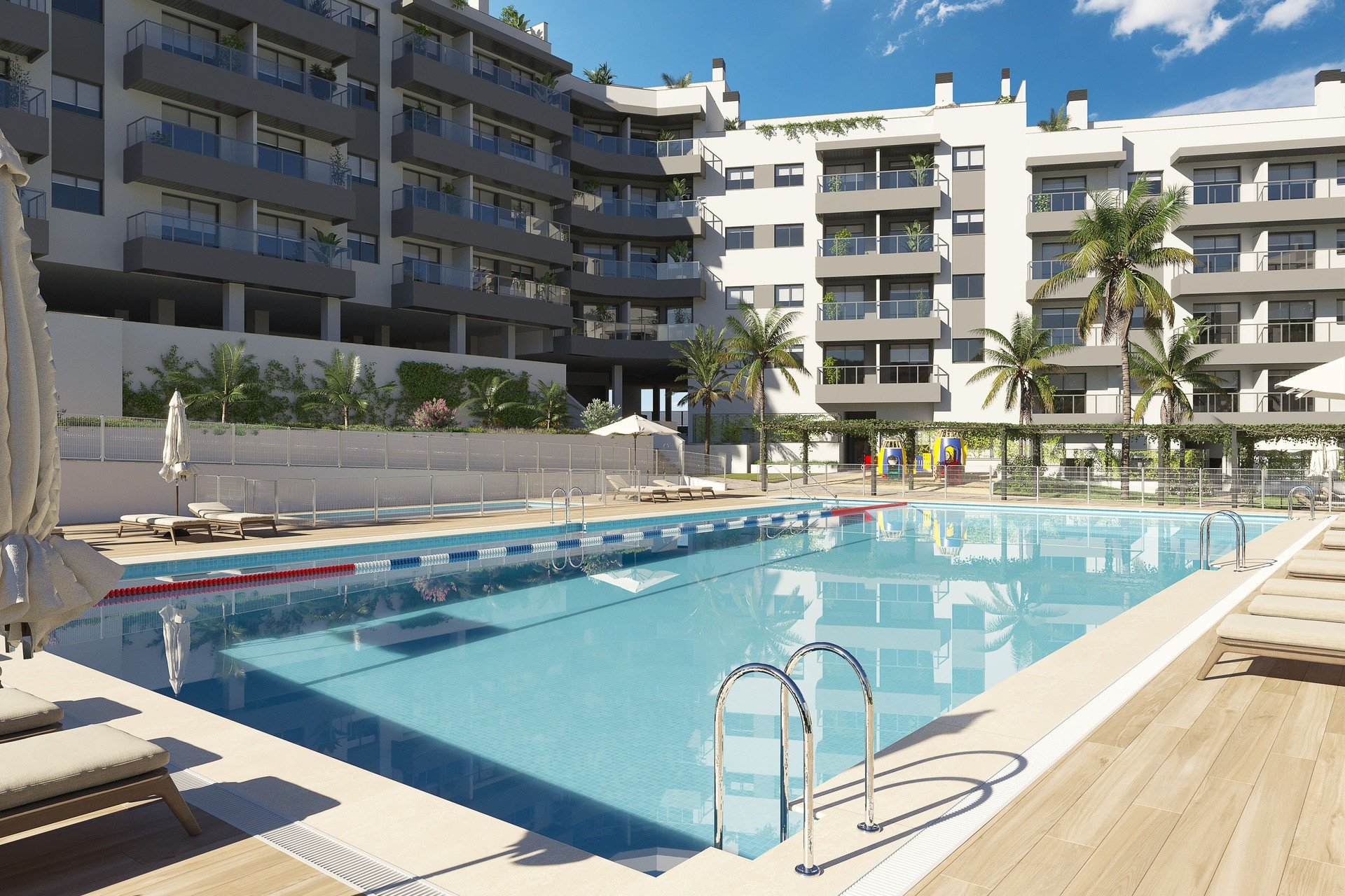 Nowy budynek - Mieszkanie w bloku - Las Lagunas de Mijas