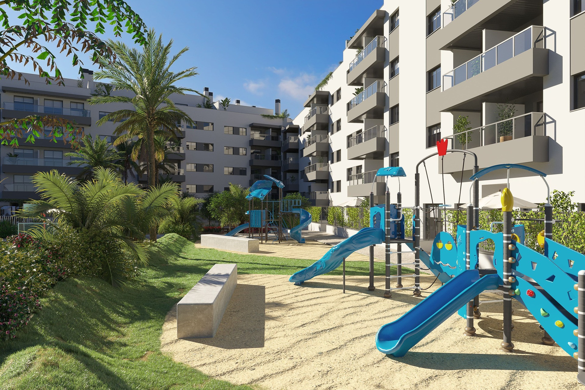 Nowy budynek - Mieszkanie w bloku - Las Lagunas de Mijas