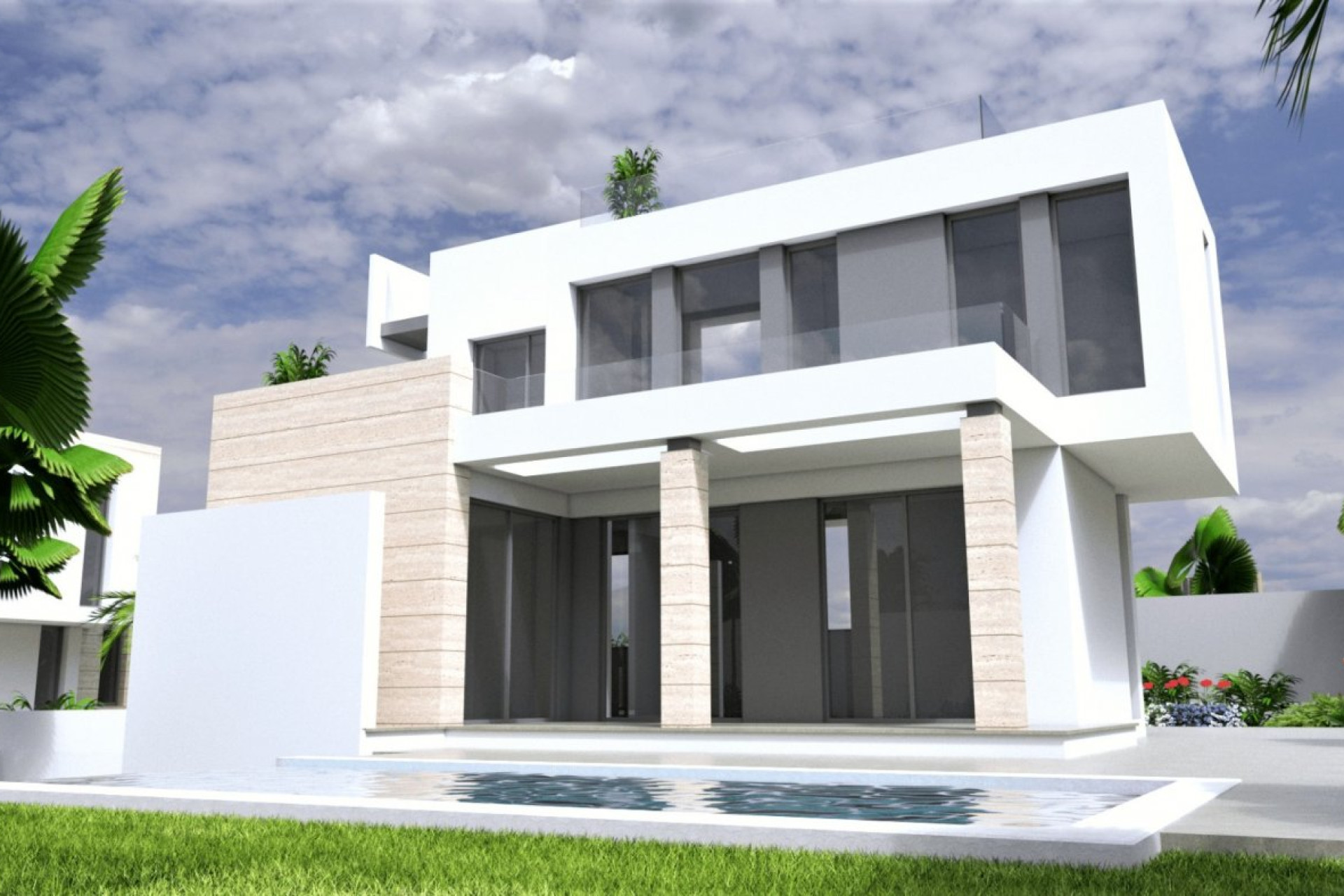 Obra nueva - Villa - Torrevieja - Aguas Nuevas 1