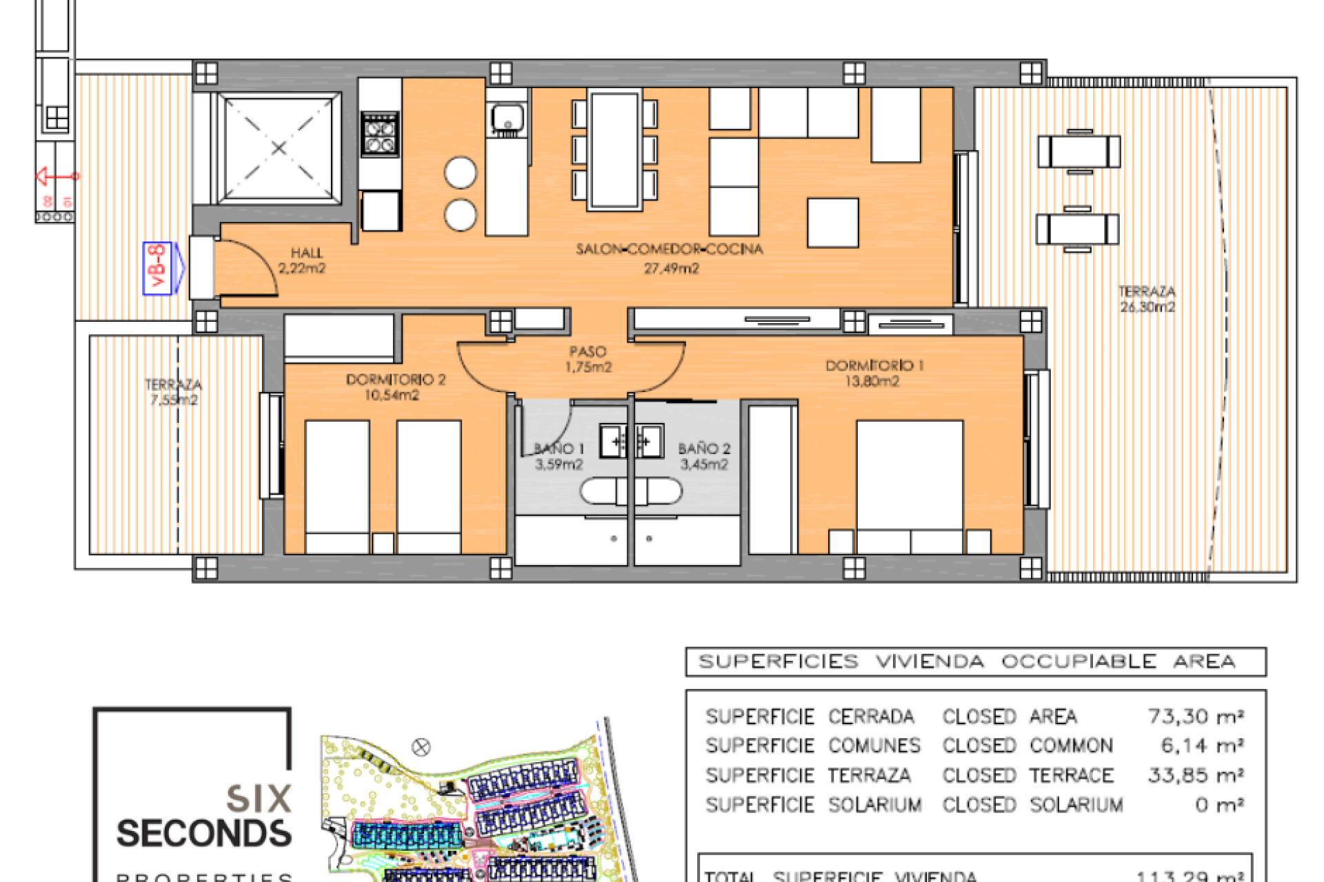Resale - Apartment / flat - Orihuela Costa - Playa Flamenca