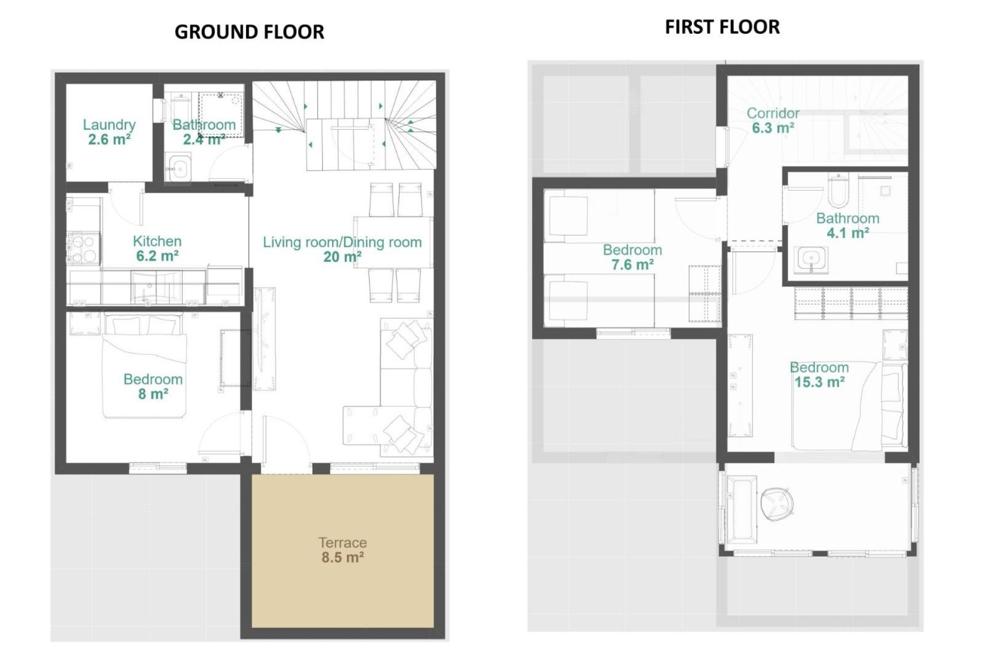 Resale - Townhouse - Orihuela - Urbanización Perla del Mar