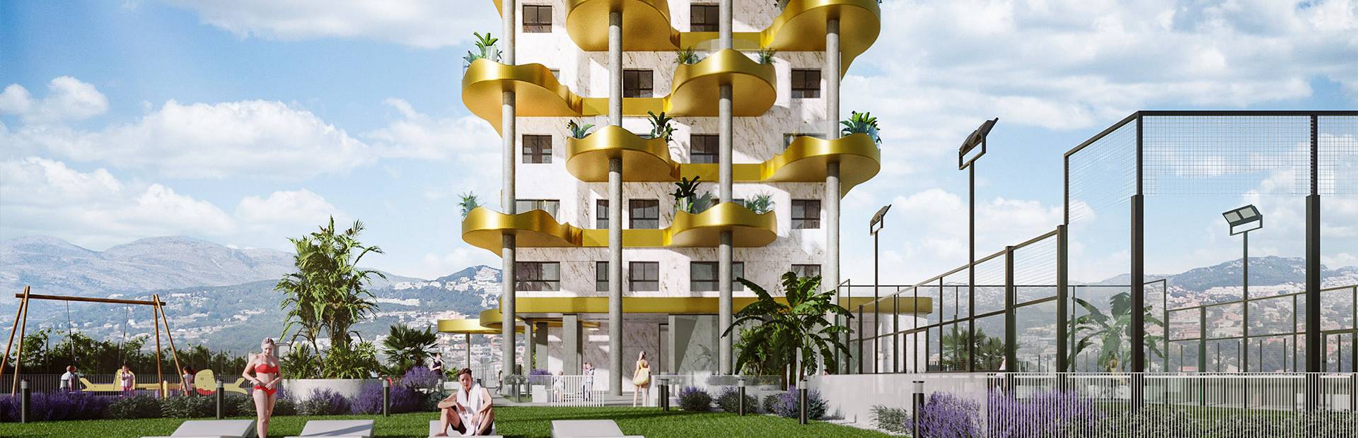 Apartments in Calpe mit Meerblick