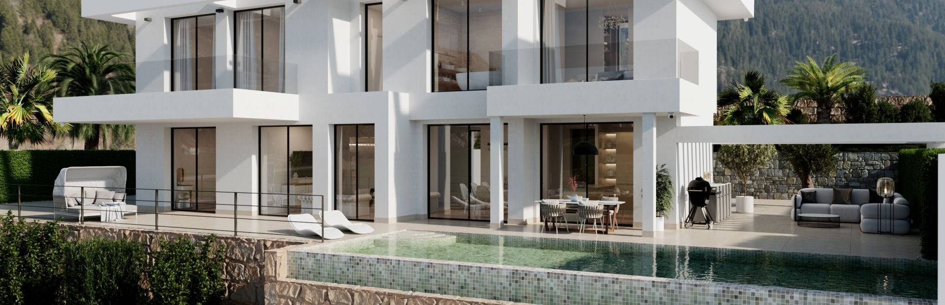 Luxe villa's in Finestrat met zeezicht