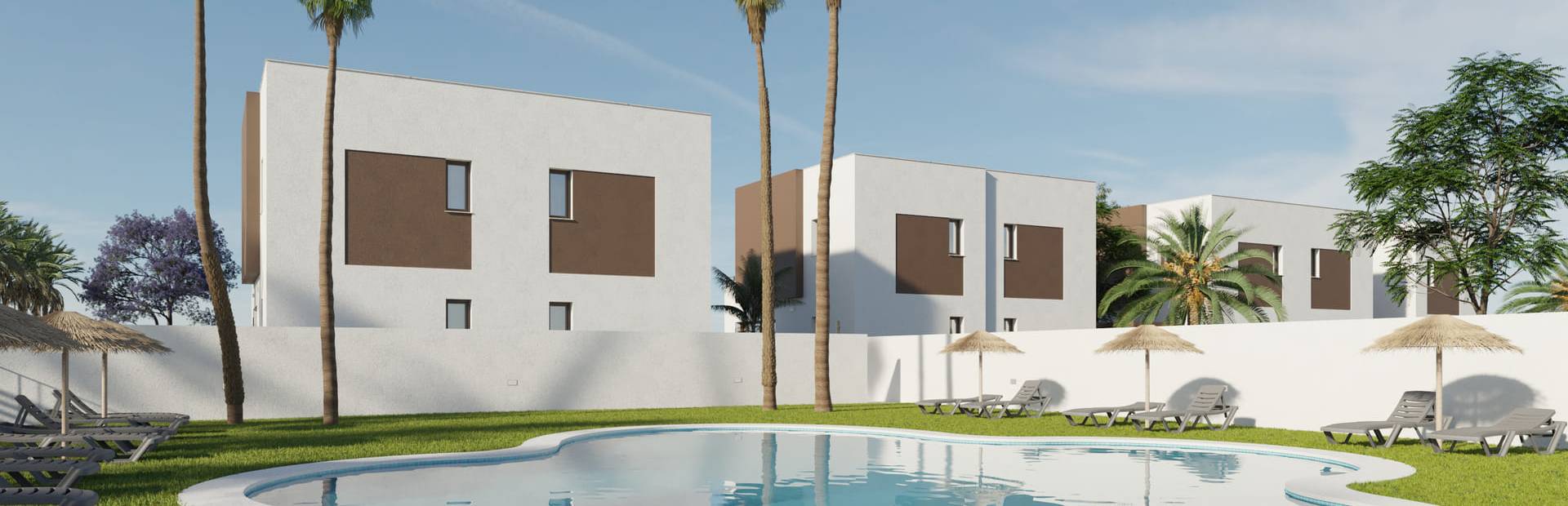 Maisons Mitoyennes Exclusives à Elche à 1 km de la Mer