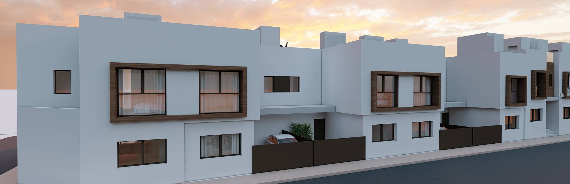 Maisons mitoyennes à San Javier avec vue sur la mer
