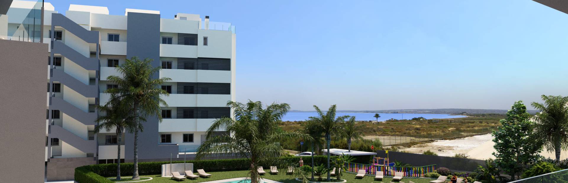 Apartments und Penthäuser in Santa Pola mit Meerblick