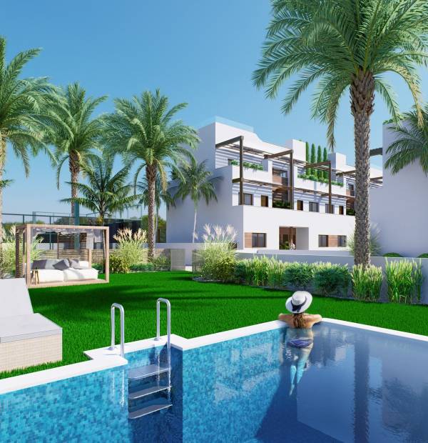 Bungalowy w Pilar de la Horadada 150m od morza