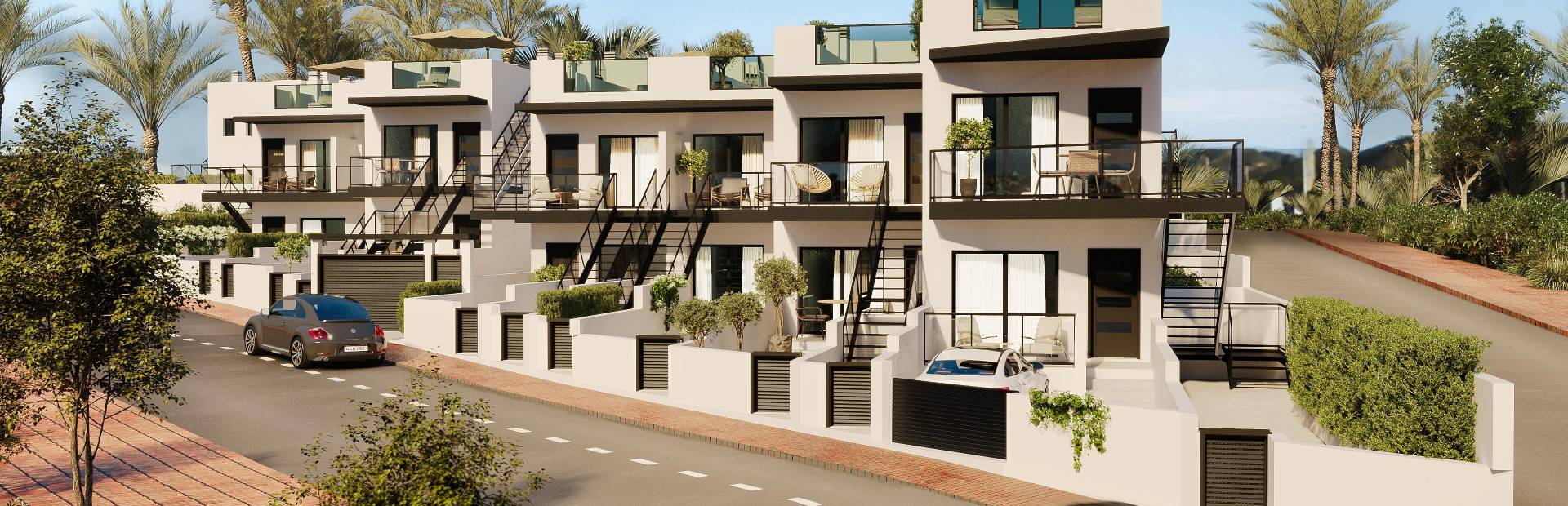 Bungalows in Mazarrón 300 Meter vom Meer entfernt