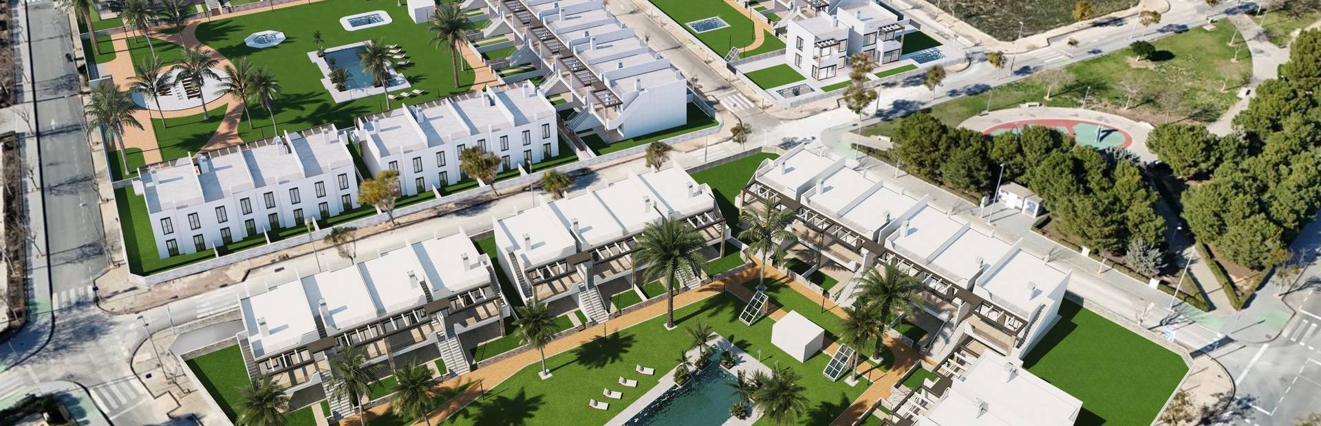 Bungalows in Pilar de la Horadada 1 km from the sea