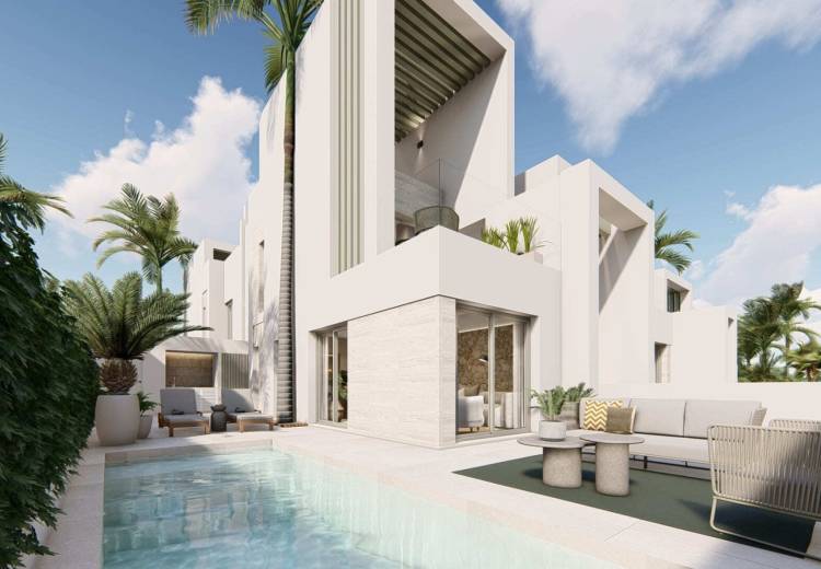 Enjoy luxury and comfort in this brand new townhouse for sale in Ciudad Quesada: your ideal home on the Costa Blanca