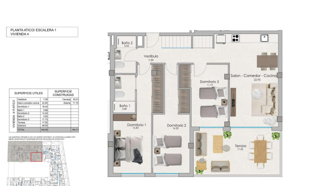 Nieuwbouw Woningen - Penthouse - Santa Pola - Eroski