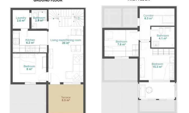 Revente - Maison de ville - Orihuela - Urbanización Perla del Mar