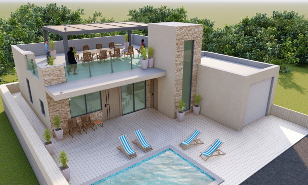 Obra nueva - Villa - Fuente Álamo - Fuente Alamo