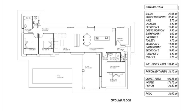 Obra nueva - Villa - Pinoso - Campo