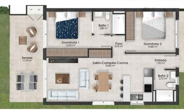 New Build - Apartment / flat - Alhama De Murcia - Condado De Alhama Golf Resort